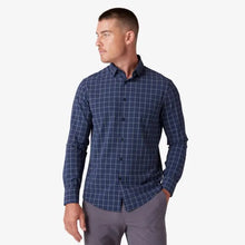Load image into Gallery viewer, Leeward Classic Fit No Tuck _ Navy Plaid
